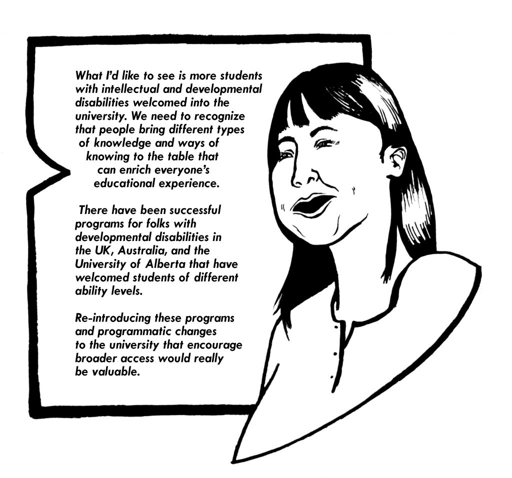 Image of a person smiling, with text beside them.