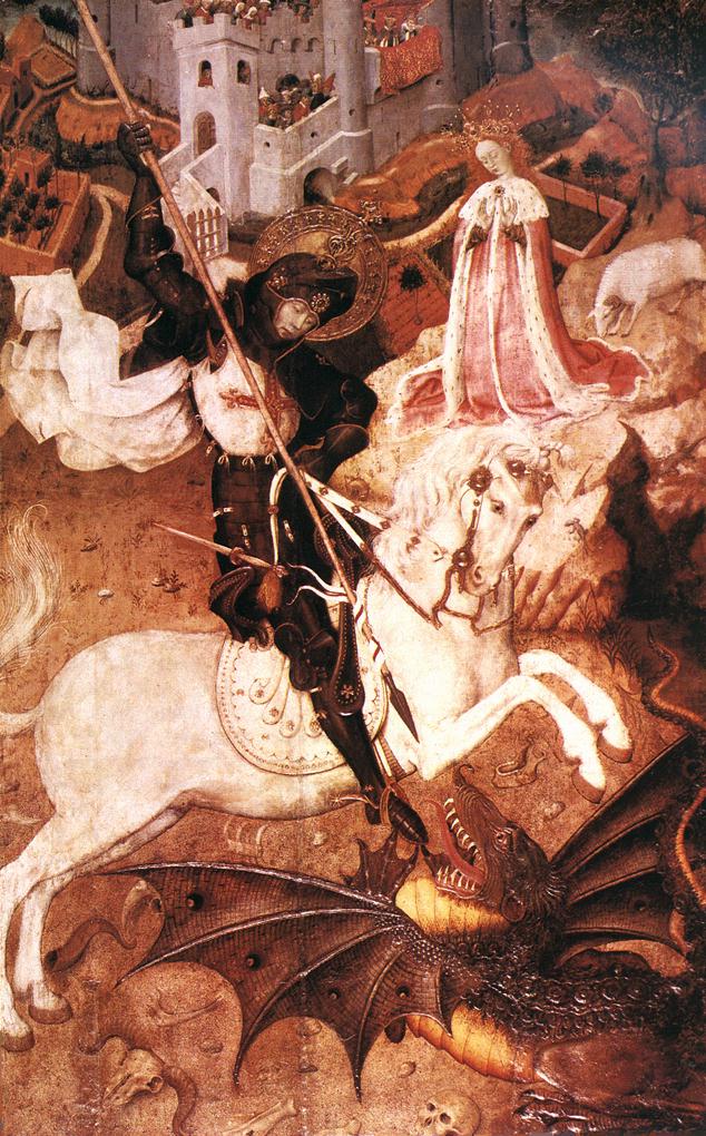 St George Killing the Dragon, Bernat Martorell, 15th century