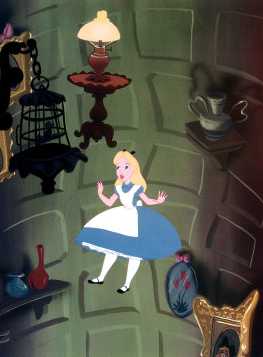 Alice down the hole c Disney