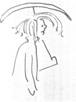 Sketch by Elizabeth Fraser, from a letter to Northrop Frye